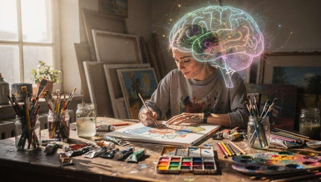 Ifølge neurovidenskaben har dem, der ofte tegner eller maler, disse særlige kræfter